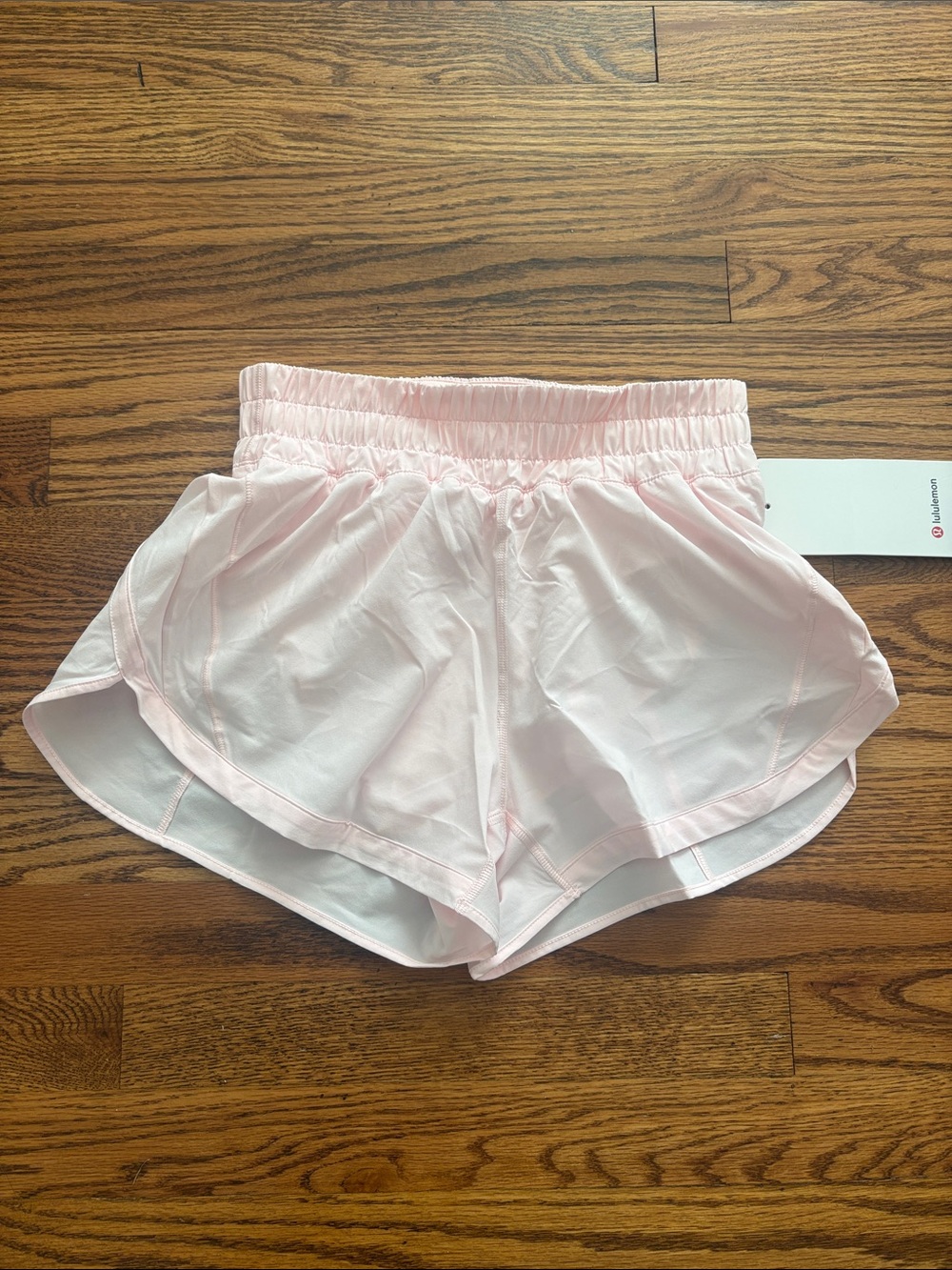 NWT lululemon athletica Light Pink Women's track that HR 3” lined size 6 Shorts